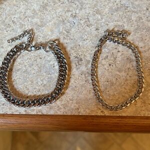 Silver Bracelet Set